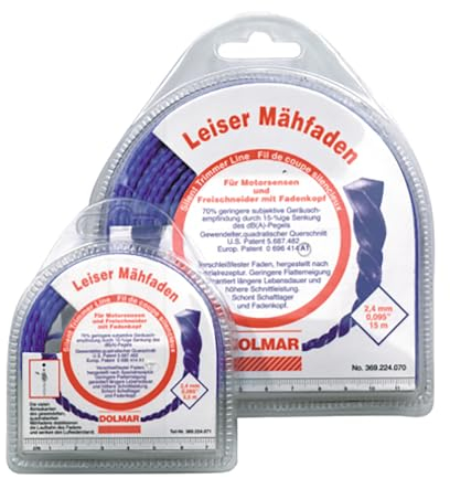 Dolmar 369224060 Desbrozadora hilo alambre nailon espiral 2,0mm x 15m