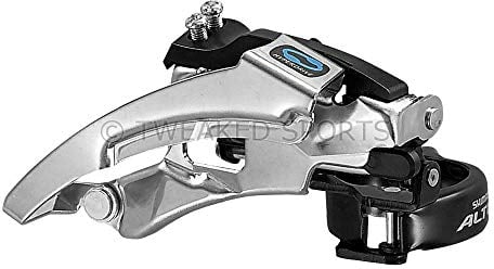 Shimano Unisex – Erwachsene Umwerfer-03482338 Umwerfer, Silber/Schwarz, Einheitsgröße