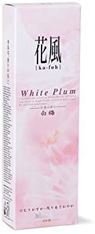 NIPPON KODO | Incienso Kafuh Ciruela Blanca, Varillas de Incienso Natural Japonés, Fragancia de Ciruela Blanca, Hecho a Mano en Japón, Aproximadamente 100 Piezas