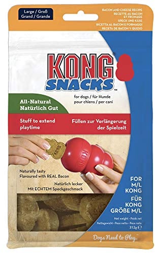 KONG Snacks - Natürliche Hundekekse - Mit Speck & Käse Geschmack - Für Große KONG-Spielzeuge