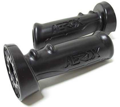 Lenkergriffe für Yamaha Aerox & MBK Nitro – 22mm & 24mm, Schwarz, Aerox Aufschrift, Passend für Roller & Mopeds