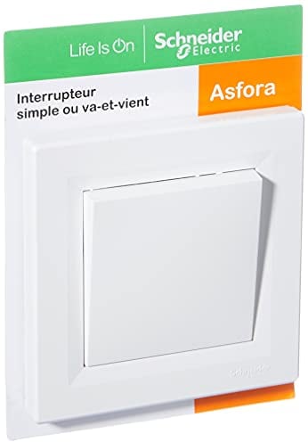 Schneider - Interruptor bidireccional Asfora blanco