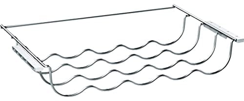 Bosch KSZ10020, Flaschenablage für aufgelistete EINBAU-Kühlgeräte von Bosch, bis zu 5 Flaschen, 28,7 × 47,8 × 7,7 cm (L × B × H), lebensmittelecht, chrom