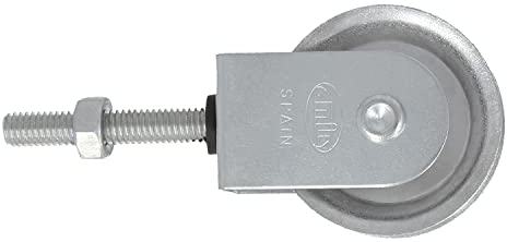 Amig - Puleggia in acciaio con rullo metallico per stendibiancheria ø 39 mm | Include vite di fissaggio | Realizzato in acciaio