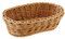 APS Korb, oval PROFI LINE - Körbchen, Flechtkorb aus Polypropylen - Abmessungen: 19 x 12 cm/Höhe: 6 cm/Farbe: Hellbraun