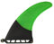 UPSURF Longboard Flossen, Fiberglas + Honeycomb + Carbon, Professionelle Surfboard Flossen (grün, 20,3 cm)
