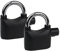 HMF 3503-02 - 2 x Vorhängeschloss, Alarmfunktion, 110dB, 9,8 x 7,1 x 3,35 cm, Schwarz