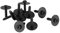 Keenso 20 STK Schrauben & Kunststofftüllen, Motoruntertray Cover Clips Schrauben Bottom Cover Shield Guard