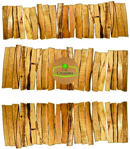 60 Palo Santo Smudging Bulk Lot Sticks High Resin Palo Santo Holy Wood Premium Certified Authentic, Wild Harvested Incense Stick for Purifying, Cleansing, Healing (60 Sticks)