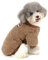 Zunea Wintermäntel für kleine Hunde Fleece Warm Hundepullover Sweater Welpen Winterjacke Chihuahua Katze Kleidung Haustier Jungen Mädchen Hundebekleidung Braun XXL