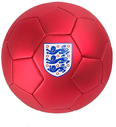 Mitre Offizieller England-Fußball, Rot/Weiß, 5