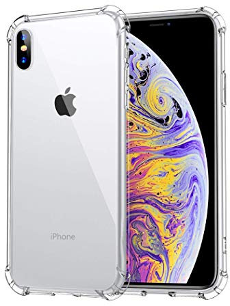 GAPlus iPhone X XS 10 Case - iPhone X A1901 A1865 A2097 Ultra Slim Clear Gel Shockproof Bumper Case Cover For iPhone X XS 10 (Crystal Bumper)