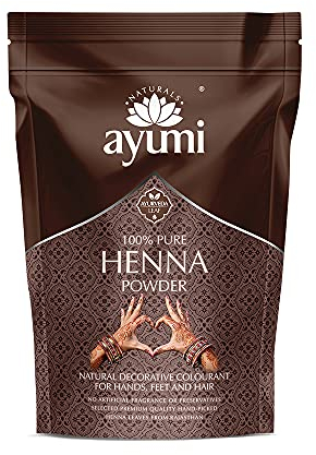 Ayumi, Pure Henna Powder, Natural Hair Colouring, 1 x 200g