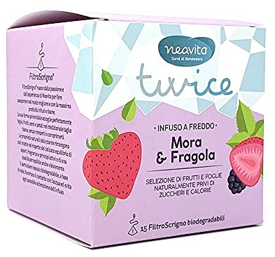 TWICE INFUSO a FREDDO MORA & FRAGOLA FILTROSCRIGNO 15 FILTRI - NEAVITA