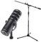 Samson Q9U Dynamic USB XLR Broadcast Microphone + Keepdrum MS106 Microphone Stand