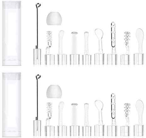 YYS SPY 22PCS Ear Pick Kit for Any 3.9MM LED Lights Otoscope, Earwax Removal Ear Spoon Fittings for 0.15 Wireless Otoscope Accessories Replacement Set
