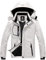 GEMYSE Herren wasserdichte Skijacke Winddichte Fleece Outdoor-Winterjacke mit Kapuze (Weiß 02,2XL)