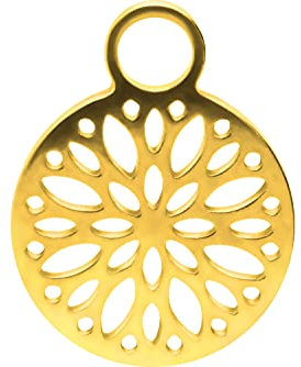 PIERCINGLINE Chirurgenstahl Anhänger für Clicker Ringe & Kreolen MANDALA Piercing Ohr Helix Goldfarben