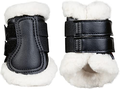 HKM Comfort Gamaschen & Hufglocken 9100 schwarz Shetty