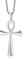 FLHEART Edelstahl Ankh Kreuz Halskette | ägyptische einfache Ankh Kreuz Anhänger Schlüssel des Lebens Symbol spirituellen Schmuck für ihn ihr, mit Kette,Silber