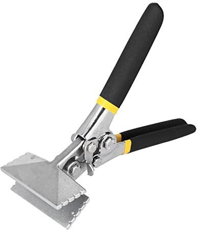 Hapivida Pince à Plier à Main en Tôle, Pince à Plier Multifonctionnelle, Pince à Sertir à Plier Et à Aplatir Outil Manuel Pince à Tendre Extra pour Toile Châssis Feuille (80MM Straight)