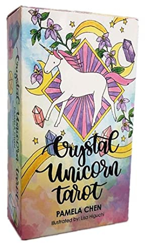 Onsinic Kristall-Einhorn-Tarot-Karten-Guidance 78 Karten Mystischer Tarot-Deck-brettspiel Für Weissagung Schicksal