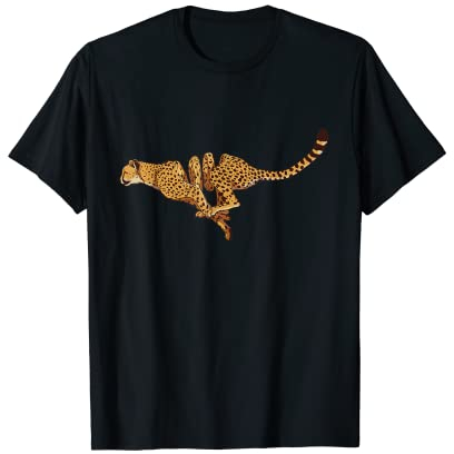 Cheetah Big Cat Wild African Ringe Kreative Tierkunst T-Shirt