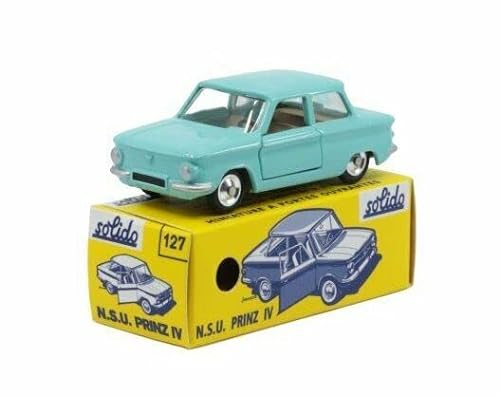OPO 10 - Sammlung Miniaturauto 1/43 Solido, Reproduktion kompatibel für NSU Prinz IV TÜRKIS - 1271
