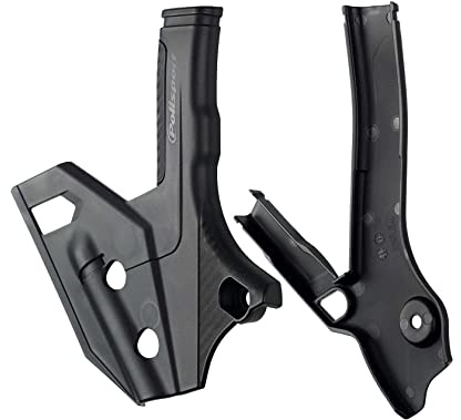 POLISPORT 8478300001 - Unterfahrschutz-Set aus strapazierfähigem, schlagfestem Kunststoff kompatibel mit Motorrädern Suzuki in Farbe schwarz