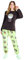 Disney Pigiama Donna Invernale in Pile con Calze Stitch Topolino Minnie Baby Yoda (Verde Mandalorian, S)