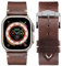 Eternel - Cinturino Vintage Logan marrone compatibile con Apple Watch 44/45/46/49 mm adattatori Ultra (titanio) - Realizzato a mano in Francia con pelle pieno fiore - Compatibile tutti Apple Watch
