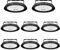 Blivrig 8PCS 300W LED UFO Hallenstrahler Industrielampe 6500K Kaltweiß 30000LM, 252 LED Hängeleuchten 230V mit Kabel, IP65 Wasserdicht LED Pendelleuchten Innenbeleuchtung für Gymnasium, Fabriken