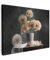 MuchoWow© Leinwand 80x60 cm Deko Schlafzimmer Aesthetic Leinwandbilder Wohnzimmer Gemälde Foto Geschenk Living Room Decoration Blumensamen - Löwenzahn - Vase - Stilleben - Blumenstrauß