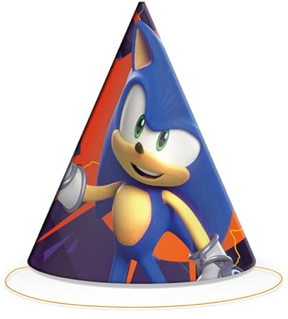 BeenSmile, Decoración Cumpleaños Sonic, Decoracion para Cumpleaños, Decoración de Fiestas Infantiles, Cumpleaños y Celebraciones, Personaje de Sonic (GORRO)