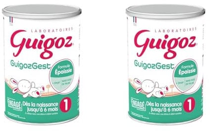 GUIGOZ GUIGOZGest 1 Lait bébé en poudre 1er âge - de 0 à 6 mois - Boîte de 830g (Lot de 2)