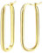 MILACOLATO Ohrringe Gold Creolen Silber 925 für Damen Gilrs 14K Echtgold Vergoldet 925 Sterling Silber Post Square Ohrringe Silber Creolen Hypoallergene Statement Geometrische Rechteck Gold Creolen-G