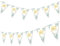 60. Geburtstag Deko Grün Gold - Wimpelkette Girlande für Frauen und Männer - Happy Birthday Dekoration in Grün, Gold, Weiß