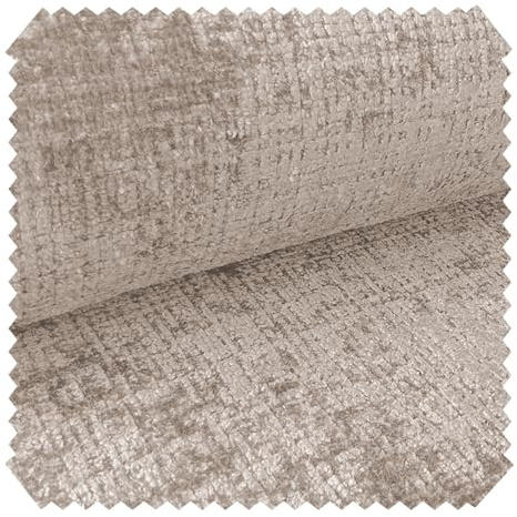 novely® CRETA Glänzender Chenille-Polsterstoff, Robuster Möbelstoff, Schwer Entzündbarer Bezugsstoff, Pflegeleichte Meterware 1lfm | Farbe: 14 Beige