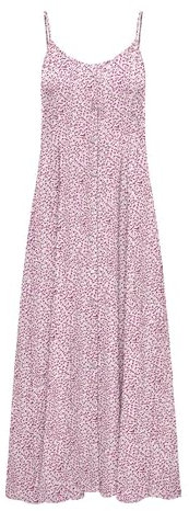 ONLY Onlnova Life Vis Gigi Long Dress AOP Abito Lungo, Fucsia Fedora, S Donna