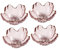 COLLBATH Platos De Salsa Japonesa Forma De Flor Cuencos Platillo Platos De Vidrio Ligeros