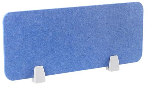 Akustischer Sichtschutz, Trennwand für Schreibtisch, mit Stützfüßen, für Büros, Schulen, Callcenter, Graublau, Tischaufsteller, Niesschutz (100 x 40 cm)