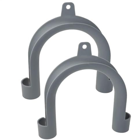 Washing Machine Drain Hose Holder Hook, Simple U Hook with Flexible, Grey Washing Machine, U-shaped Washing Machine Hose Hook, U-shaped Washing Machine Hose Hook