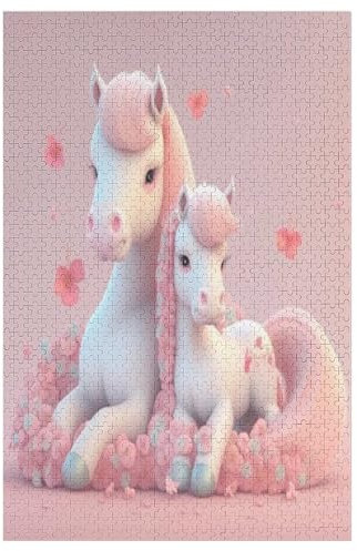 Horse – Puzzle 1000 Teile, Holzpuzzle, Herausforderndes Geschicklichkeitsspiel Für Die Ganze Familie, Kinder Erwachsenenpuzzle Ab 12 Jahren （78×53cm）