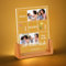 OXYEFEI Personalisiertes Acryl Foto Geschenk,Personalisiertes Acryl Glasbild mit Foto mit LED Fotogeschenke Personalisiert Personalisierte Geschenk für Mama zum Muttertag (MAMA-ohne Licht-1)