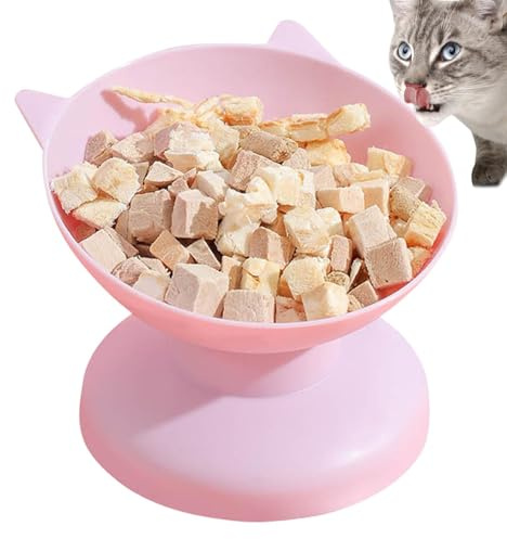 Tazón de gato elevado - Tazón de gatos antivómitos, plato de gato alto inclinado | Stress-Frees Cat Aliments Cuencos, alimentación para mascotas, inclinado Bowles para comer, come