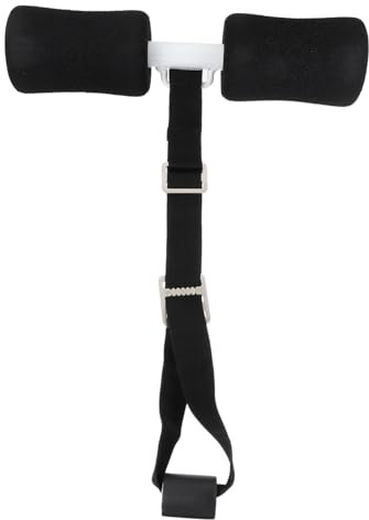 BESTonZON 1 Stück Bauchtrainer Fitnessgerät mit Verstellbaren Stahlstangen für Effektives Sit Up Training zu Hause für Ganze Platzsparend und Langlebig