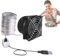 Ventilador de PC - Ventilador de ventilación para computadora de 8 cm - Escape USB con velocidad ajustable y tubo de aluminio, compacto y eficiente, ideal para baño, cocina, ventana y lugar de trabajo