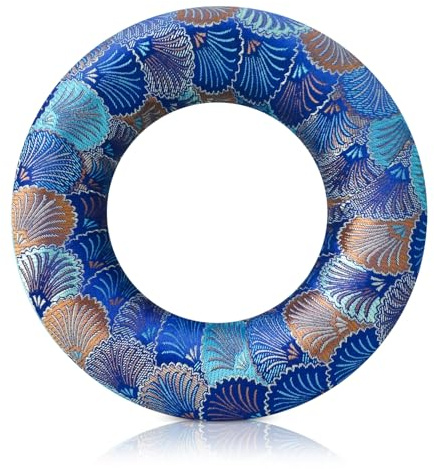 UPCEED Singing Bowl Cushion for Tibetan Singing Bowls, Handmade Silk Brocade Round Cushion Pillow for Sound Healing and Crystal Sound Bowls Accessories(6.7 Inch,DeepBlue)