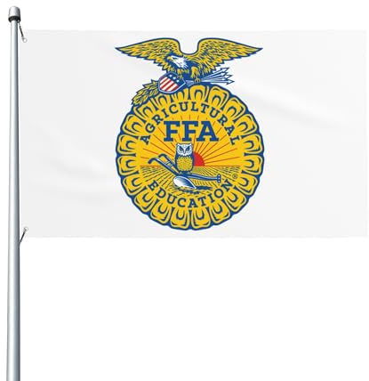 Flaggen 90X150cm, Landwirtschaftliche FFA-Ausbildung Robuste Dekoration Flagge Doppelt genäht Garten Banner für Feiertage Aktivitäten Home