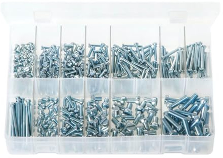 Machine Screws Cheese Head BZP AB209N Box of 435 Pieces
